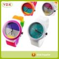 Top Selling Lovely Girl's Rainbow Watches Lady Watch Silicone