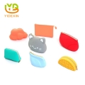 High quality Multi Color YKK Zipper With Cotton Lining Silicone Cosmetic Lovely Bag