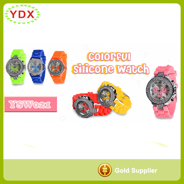 Silicone Diamond Watch