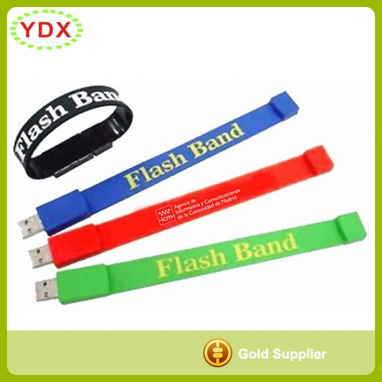 USB Drive Silicone Wristband