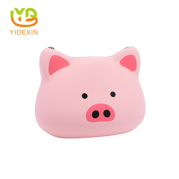 Pig shape cartoon silicone bag