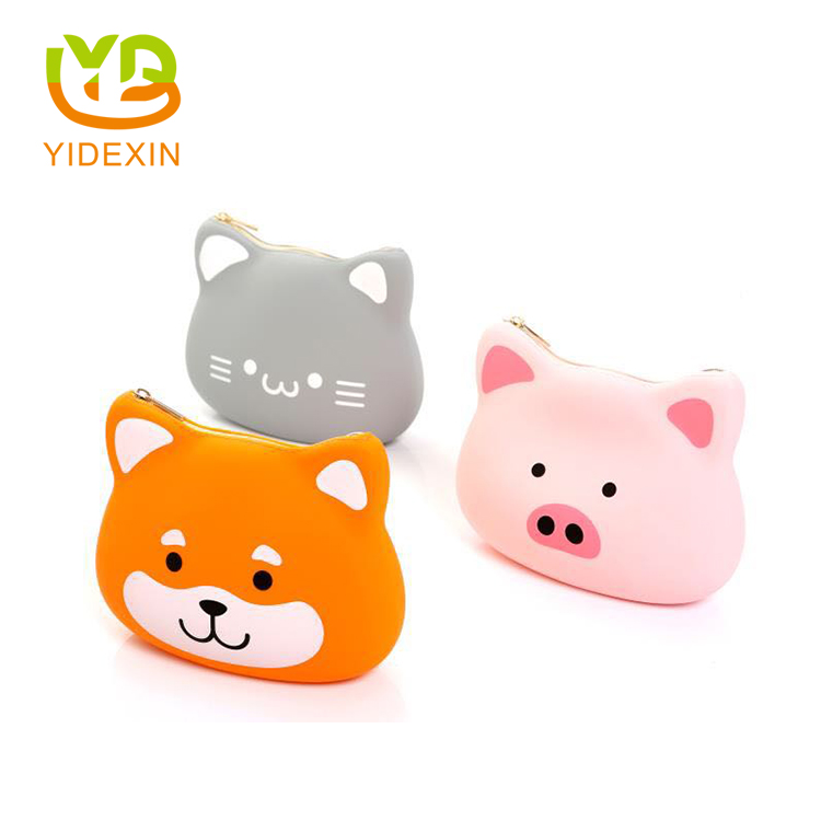 Animal head shape cartoon silicone bag