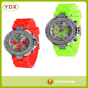 Silicone Diamond Watch