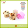 Personalized Logo Branded Promotional Silicone Cup Sleeve With Silicone Cup Lid