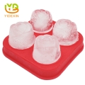 DIY 3D Silicone Ice Cube Mold Rose Shape Silicone Ice Cream Popsicle Mold Tray