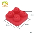 DIY 3D Silicone Ice Cube Mold Rose Shape Silicone Ice Cream Popsicle Mold Tray