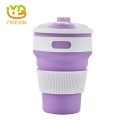 Travel Portable Folding Silicone Coffee Mug Drinking Cup 350ML