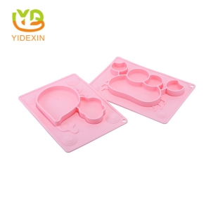 Silicone Baby Feeding Placemat with Suction Design