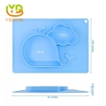 Suction Design Silicone Baby Feeding Placemat Plate Tray