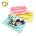 Suction Design Silicone Baby Feeding Placemat & Plate Tray for Kids Toddlers