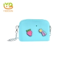 DIY 3D Holes Silicone Jelly Candy Shoulder Chain Bag With Custom Charms