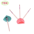 Egg Heart Shape Silicone Makeup Brush Cleaner with Holder