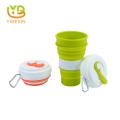 Fancy Leakproof Silicone Collapsible Reusable Drinking Coffee Cup with Lid