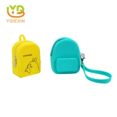 Mini Silicone Small Backpack Purse Coin Wallet
