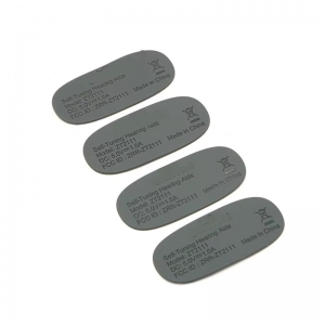 Custom black silicone shock pad
