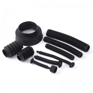 Custom retractable rubber bellows for industrial applications