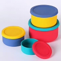 Portable Round Silicone Lunch Box | Food-Grade Storage Container