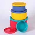 Portable Round Silicone Lunch Box | Food-Grade Storage Container