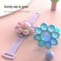 Glow-in-the-Dark Silicone Spinning Pop Bracelet