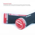 Oem Factory Standard Size Black Rubber Golf Club Grips Midsize Iron Wood Golf Grip Custom Logo Red Golf Grips