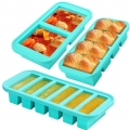 BPA Free Meal Prep Container Silicone Freezer Tray Ice Maker Silicone Soup Freezer Molds Freezing Storage Containers