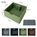 New Design Square Fully Silicone Silent Coffee Bin Coffee Knock Box for Espresso Coffee