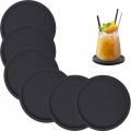 Custom Silicone Rubber Bar Cup Coasters Durable Heat Resistant Drink Cup Mat Kitchen Drinks Insulation Mat