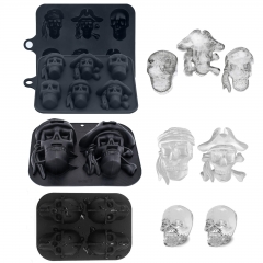 Skull Shaped Pirate Shaped Ice Cube Maker