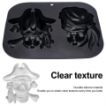 Pirate Skull Ice Cube Tray Bpa Free Silicone Reusable Ice Mold in Stock Multi-colors Nice Quality Ice Cube Maker