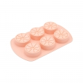 6-cavity Lemon Shape Food Grade Silicone Ice Mold Easy to Release Silicone Ice Tray Multi-use Mold for Making Ice Soap Jelly